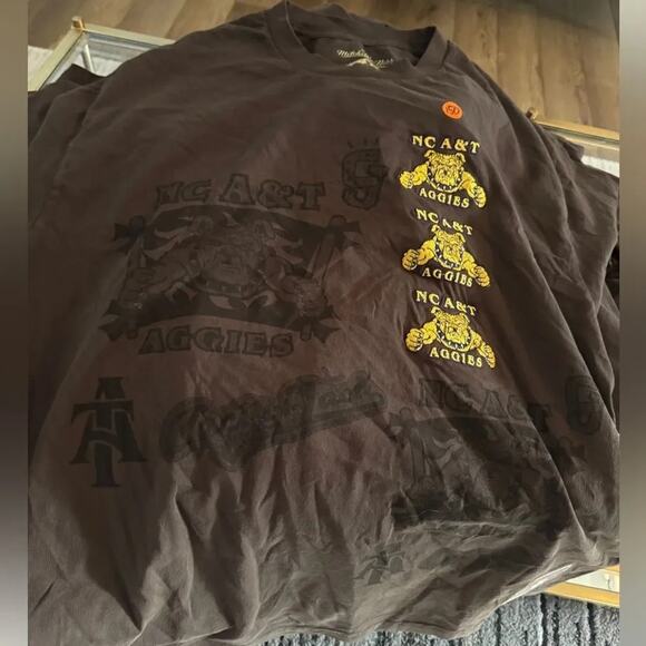 Cactus Jack Travis Scott x Mitchell & Ness North Carolina A&T Aggies Tee New - Picture 3 of 4
